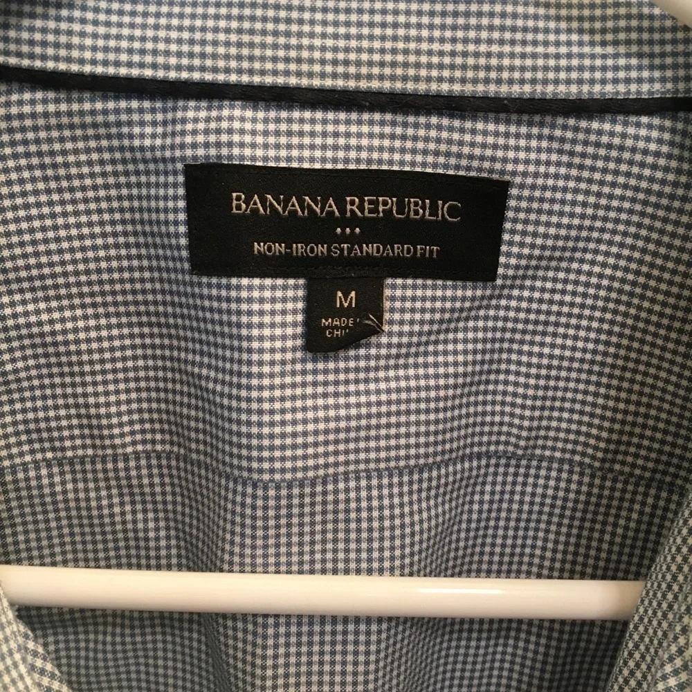 Banana Republic Mens Long sleeve checkered Shirt